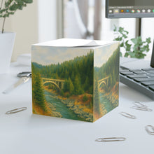 Load image into Gallery viewer, Idaho Rainbow Bridge Fall Scenic Note Cube
