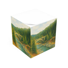 Load image into Gallery viewer, Idaho Rainbow Bridge Fall Scenic Note Cube